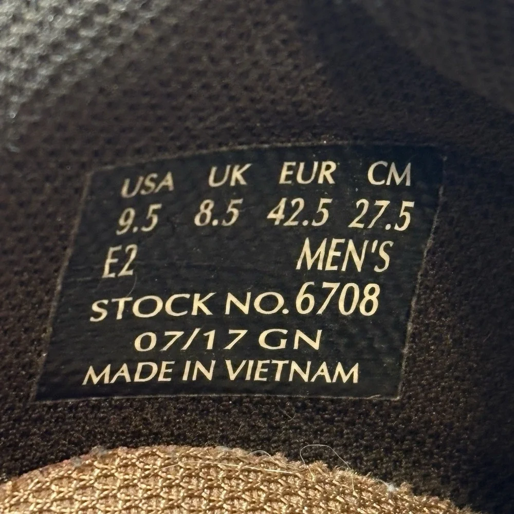Red Wing Brown Leather Steel Toe Work Shoes Men's US‎ 9.5 2E 6708 Oil Resistant